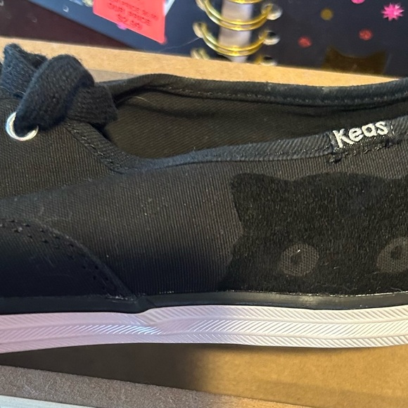 Sneaky Cat by Keds Taylor Swift Collab Size 9M Black Canvas - Picture 3 of 5